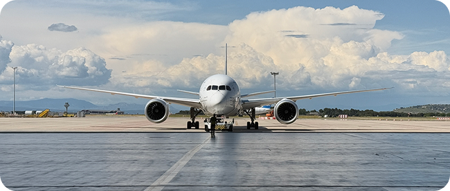 Avión en pista